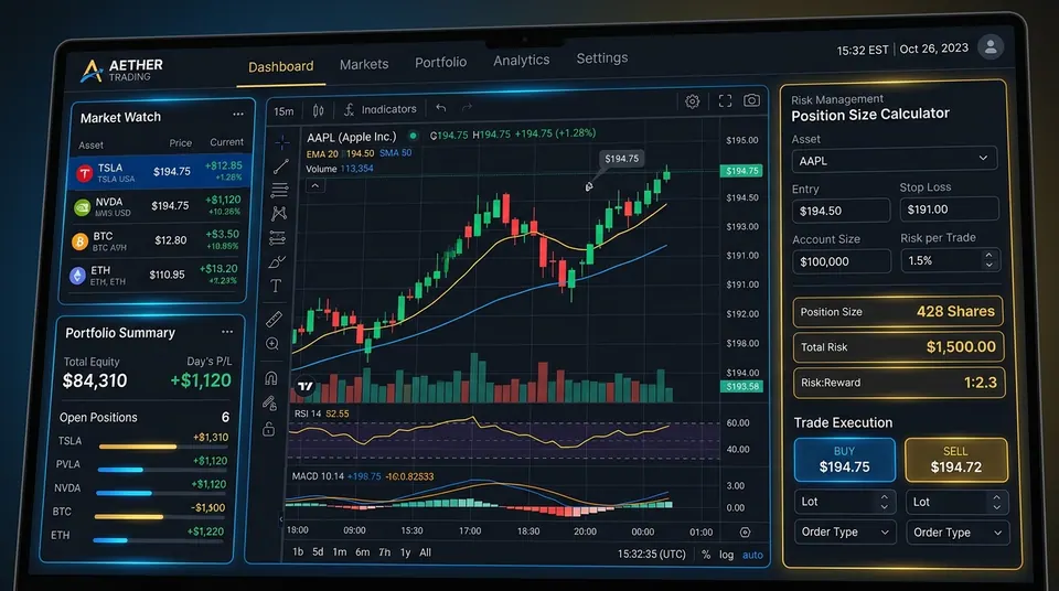 Trade Risk to Reward Ratio Setup with Entry, Stop Loss, and Take Profit Zones